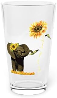 Cerveja de vidro de cerveja 16oz você é meu sol fofo de elefante de elefante 16oz