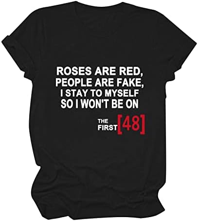 As rosas femininas hoxines são vermelhas, as pessoas são falsas de letra de carta gráfica de camiseta