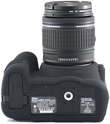 Caixa de silicone D3400, tuyung texture camera alojamento capa protetora de casca, compatível com câmeras Nikon D3400,
