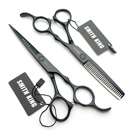 Scissoras de corte de cabelo de 6,0 polegadas com estojo de tesoura de pente