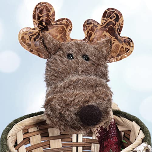 PretyZoom Decoration titular Claus Basket Candy para festa em casa Elk Ornament Christmas Gift Kids Storage Padrões