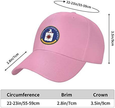 Nutasel Central-Intelligência-Agência-CIA UNISSISEX Baseball Cap Hat Hat Hat Classic Polo Style Cowboy Hat Tamanho ajustável