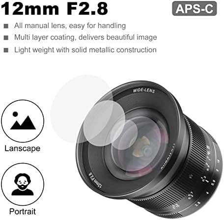 7 artesãs 12mm f2.8 Mark ⅱ Ultra angular APS-C foco manual foco Prime Lente Compatível para câmeras de espelho de montagem canon