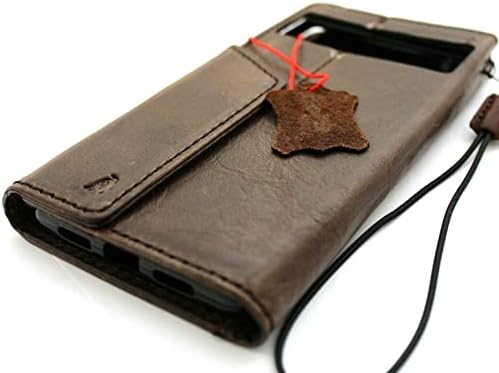 Caso de couro real genuíno para o Google Pixel 6A livro de idéias artesanais Walk Wallet Vintage Retro Magntic Design CABER LUZURY