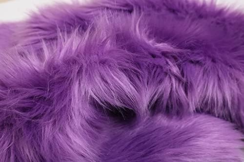 Pêlo falso de lilás roxo, pêlo falso de 2 pilha, pêlo de imitação, peles de animais veganos, suporte para fotos de fantasia,