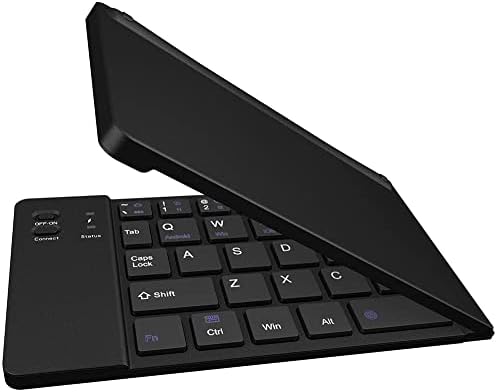 Funciona da Cellet Ultra Slim Dobing Wireless Bluetooth Teclado compatível com Yezz Andy 5s LTE com Holdrendand Phone