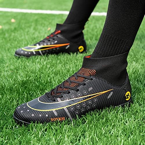 Botas de futebol masculino Turf Hightop TF Sapatos de futebol profissional Esportes esportivos externos profissionais