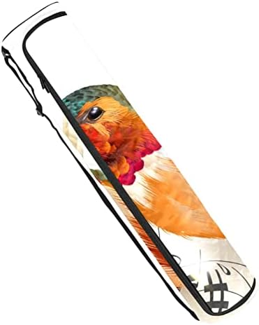 Ratgdn Yoga Mat Bag, Hummingbird tocando música Note Exercício de ioga transportadora de tapete full-zip yoga tape