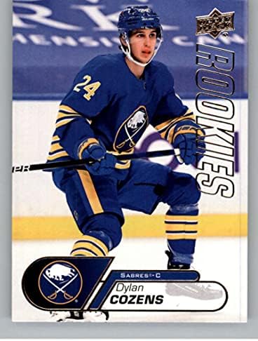 2020-21 Deck superior NHL Star Rookies Box Conjunto #14 Dylan Cozens RC Rookie Buffalo Sabers NHL Hockey Base Trading Card