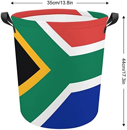 Lavanderia de bandeira africana cesto de roupa dobra