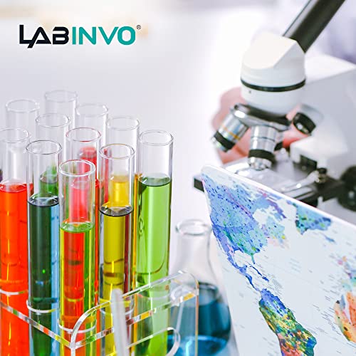 Tubos de teste de vidro de 20 ml do Labinvo, espessura 1.0-1.2.20x150mm, pacote inferior redondo de 20, in-ttg20
