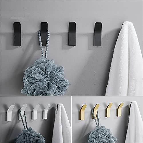 WJCCY Auto-adesivo Roupa Saco gancho de cozinha gancho de toalha para banheiro para banheiro cabide de parede moderna gancho acessórios (cor: branco, tamanho