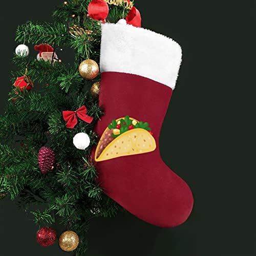 Tacos personalizados meias de Natal lareira de Natal Festa de decorações penduradas