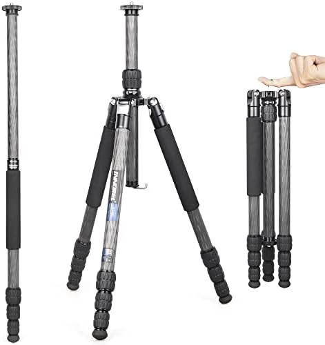 Portátil 10 camadas Fibra de carbono Tripé-innorel RT45C sem Ballhead Professional Travel Compact Monopod leve do tripé