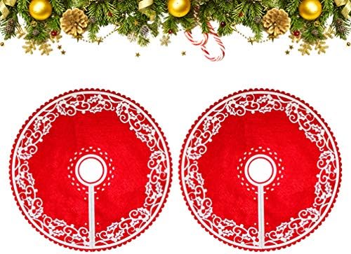 Holibanna 2pcs Mini saia de árvore de Natal e decoração de festa de ano novo