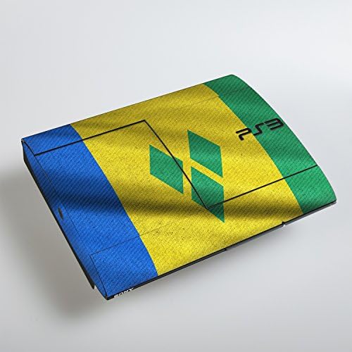 Sony PlayStation 3 Superslim Design Skin Bandeira de São Vicente e Granadinas adesivo de decalque para PlayStation 3 Superslim