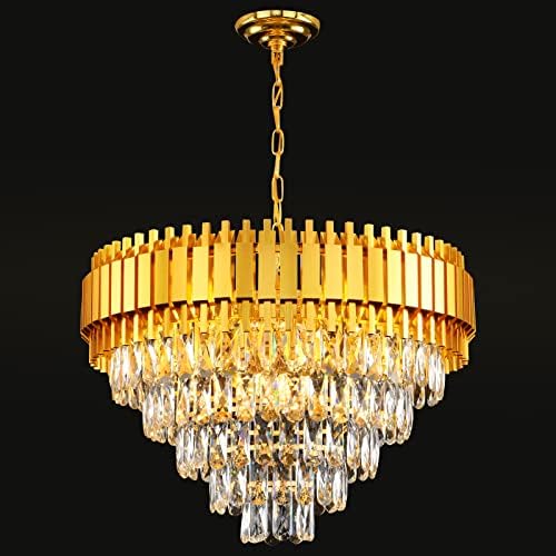 Lustre de ouro meiosoa 12 luzes lustre de cristal moderno para sala de jantar sala de estar quarto hall de corredor
