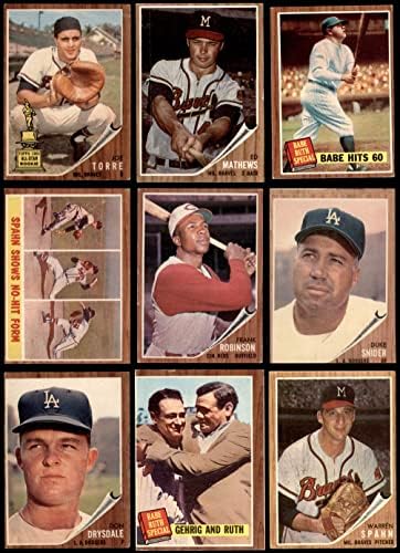 1962 Topps Baseball Low Number Complete Conjunto GD+