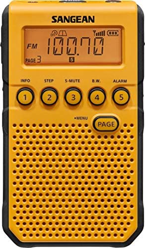 Sangean DT-800YL AM/FM/NOAA ALERTA DE ALERTA DE POLADO RÁDIO E ANTENA DE ONDA CURTA ANT-60