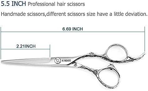 Tesoura de cabelo 5,5 polegadas de cabelo profissional tesouras de cabelo cortada tesoura de tesoura tesoura de corte de tesoura de