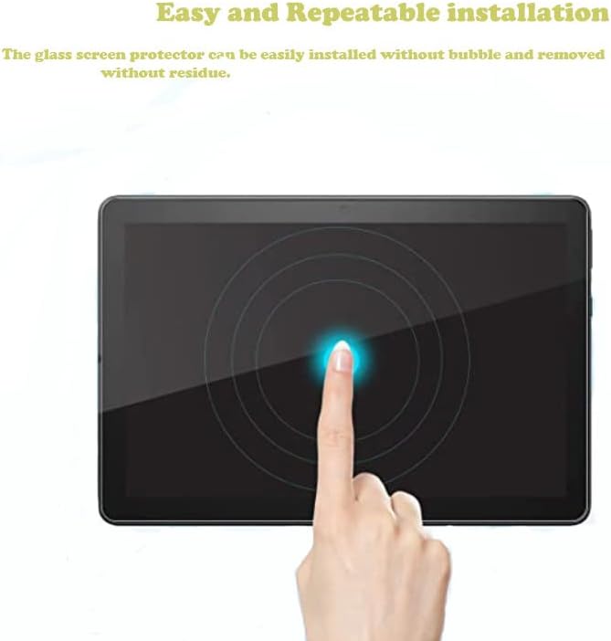 LTSCWPE 2 Protetor de tela de pacote de vidro temperado para 10 Kids Pro Tablet Full HD, 9H dureza, fácil de instalar