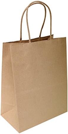 Brown Kraft Bags 8 X4.75 X10 - 100 PCs - Brown Kraft Paper Sacols, 95% pós