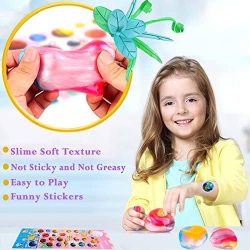 70 Pack Galaxy Slime, Super Mini Slime Kit, Slimes claros e engraçados para meninos e meninos lodo, Favorias de festas Presentes