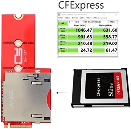 Cablecc M.2 NVME 2230 M-key SSD para CF-Express Tipo-B Adaptador para Xbox Series X & S Ch Sn530 SSD PCIE4