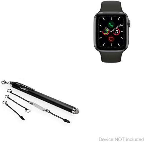 BOXWAVE STYLUS PEN COMPATÍVEL com Apple Watch Series 5 - EverTouch Capacitive Stylus, caneta de caneta capacitiva de ponta de fibra para Apple Watch Series 5 - Jet Black