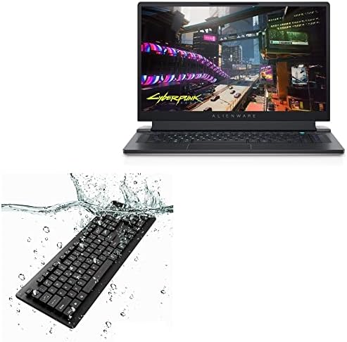Teclado de ondas de caixa compatível com Alienware X15 Gaming - Teclado Aquaproof USB, teclado USB de água à prova d'água