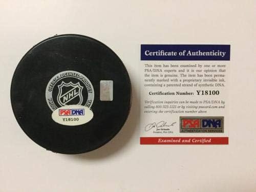 Scott Gomez assinou autografado NJ New Jersey Devils Hockey Puck PSA DNA CoA A - Pucks de NHL autografados