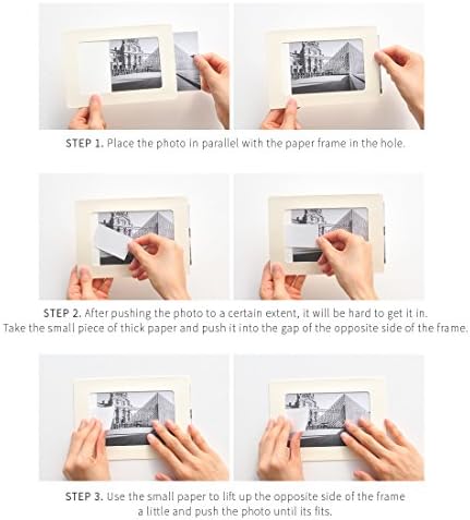 Monolike Paper Photo Frames 8x10 polegadas preto 10 pacote - se encaixa em 8 x10 imagens