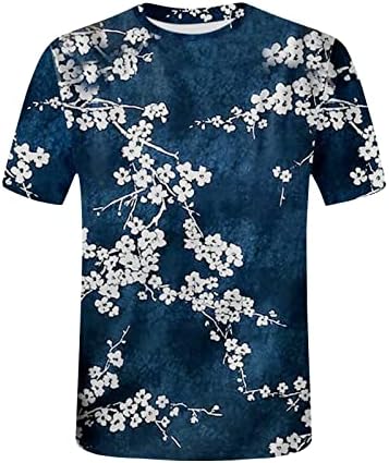 Camisas para adolescentes meninas outono de verão de manga curta Crew pescoço Plum Floral Graphic Top Tshirts Womens 2023