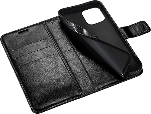 Caso Bholsa para iPhone 13/13 Mini/13 Pro/13 Pro Max, Capa de Caixa de Caso de Couro Premium Tampa Protetora à prova de choque com suporte de cartão com fechamento magnético