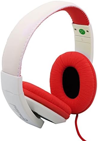 Connectland sobre o ouvido de 3,5 mm de fone de ouvido com fio, bandana ajustável do microfone para crianças, adolescentes, adultos.