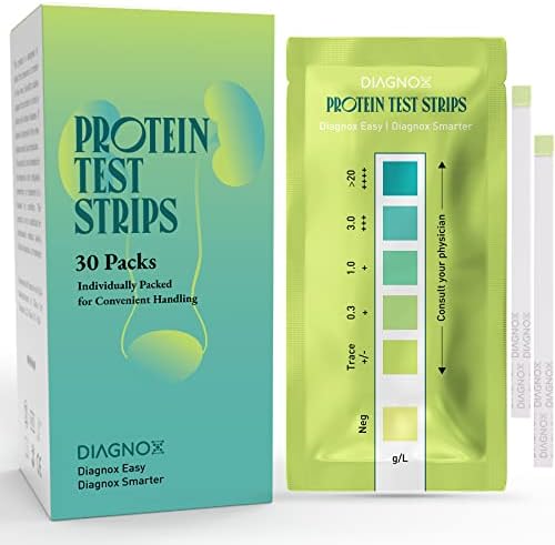 Kit de tiras de teste de urina de proteínas - embaladas individualmente em casa tiras de teste de proteína urina