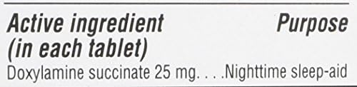 Kirkland Signature Sleep Aid doxilamina succinato 25 mg x guias sem sabor 96 contagem