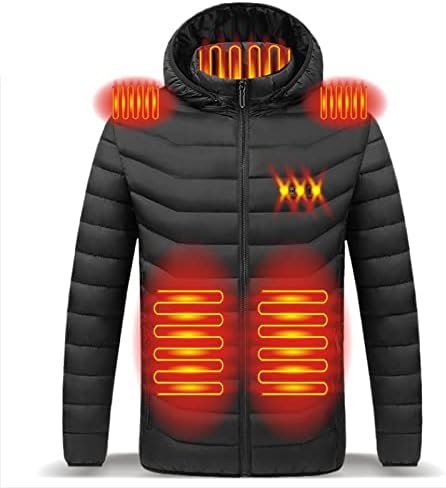 Jaqueta aquecida com 3 níveis de aquecimento, 11 zonas de aquecimento, casca elétrica de casca macia ao ar livre de inverno