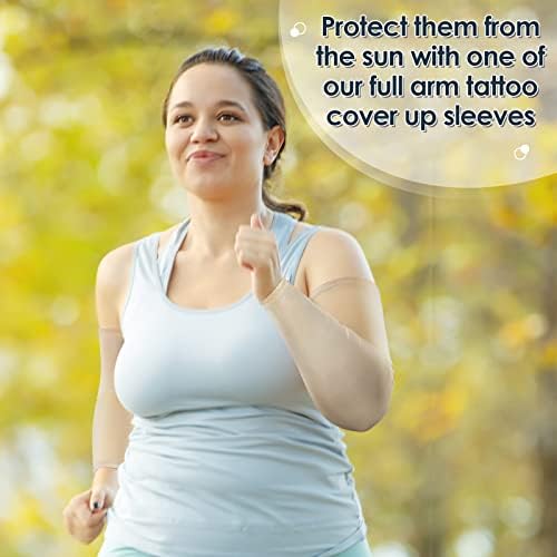 8 peças plus size mangas de braço completo UV Sun Tattoo Arm Sleeve Arm Cooling Arm Compression Covers Coverning Up For Mulher