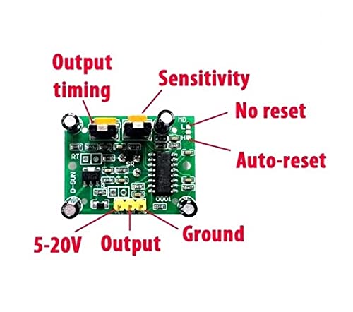 OLATUS OLSPIR10 PIR MOTOR SENSOR HC-SR501 Módulo para detecção de movimento e aplicação de alerta de intruso