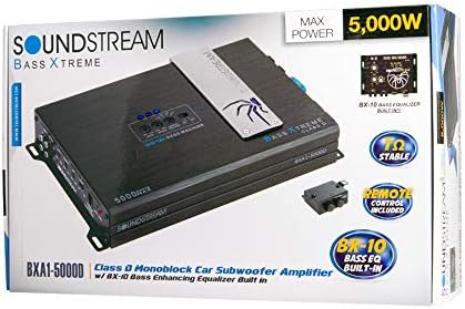 SoundStream BXA1-5000D 5.000 Watt Classe D Monoblock Amplifier