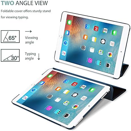 Procase iPad Pro 9.7 Caso , Ultra Slim Lightweight Stand Smart Case Smart com tampa traseira translúcida e fosca para Apple iPad Pro 9,7 polegadas -Navy