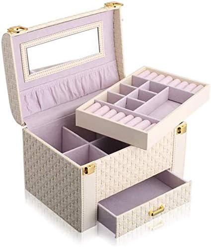 Caixa de jóias Organizador mostra a caixa de jóias da moda da moda da moda da caixa de jóias de viagens caixa de joalheria de jóias
