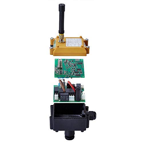 Controle remoto sem fio industrial F21-2D AC/DC 18V-65V One Transmissor + One Receptor Hist Crane Remote Control com botão de