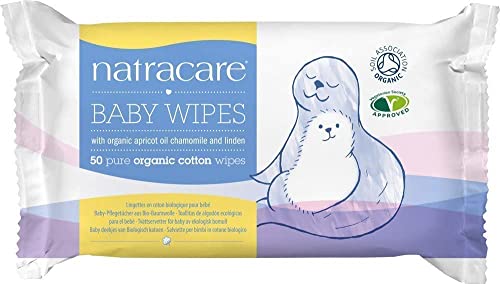 Natracare Cotton Organic Cotton Baby Wipes 50 CT
