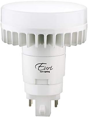 Iluminação EURI EPL-2150HV PL vertical LED híbrido não-DIM PL, G24Q, 12W 1100LM, 80 CRI, WHITE LEGO AC120-277V, ângulo de feixe de