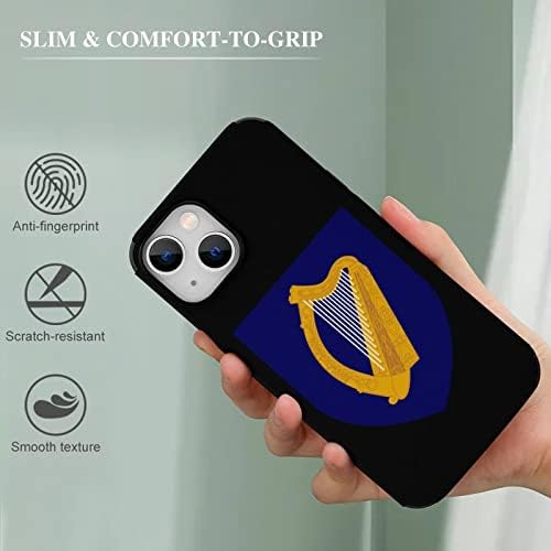 Irlanda National Emblem Anti-arranhão capa compatível com o iPhone 13 Protetive Shell Trendy Design