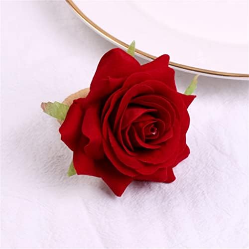 ygqzm requintado casamento rosa flor nubleira anel de guardanapo anel de boca floral anel de pano de guardana
