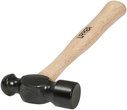 Urrea Ball Pein Hammer - Ferramenta de ataque de 48 onças com cabeça de cabeça forjada e usinada e alça de carvalho ergonômico