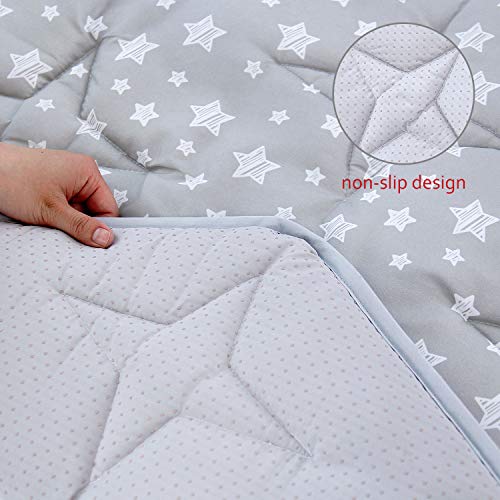 Playpen Hexágon Mat, Baby Playmat se encaixa no quintal portátil portátil de 48 polegadas e um saco molhado para fraldas de pano